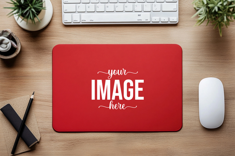 Office Desk Mouse Pad Mockup