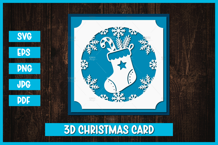 Christmas Shadow Box Svg Image 11