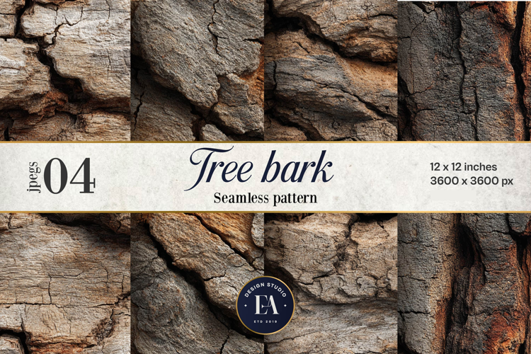 Tree Bark Digital Paper 4 JPEG