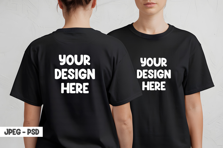 Black Tee Shirt Clipart Image 7