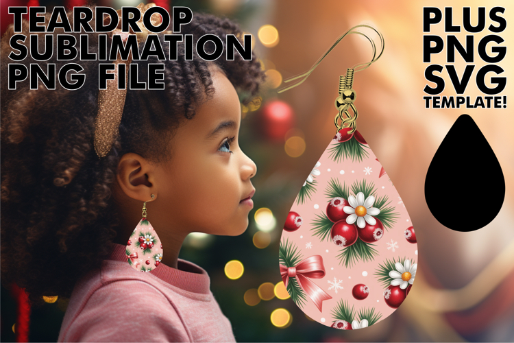 Cute Teardrop Earrings Designs, Christmas