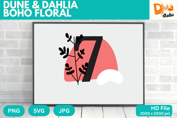 Boho Flower SVGs Image 3