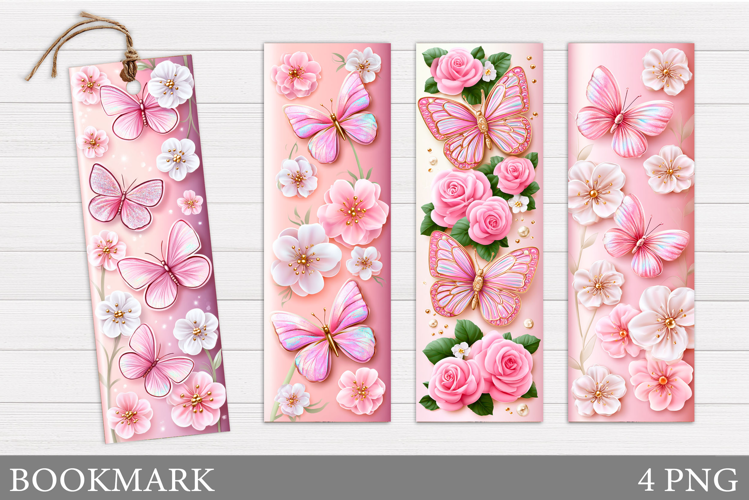 Butterflies Bookmark Design. Butterfly Bookmark Printable