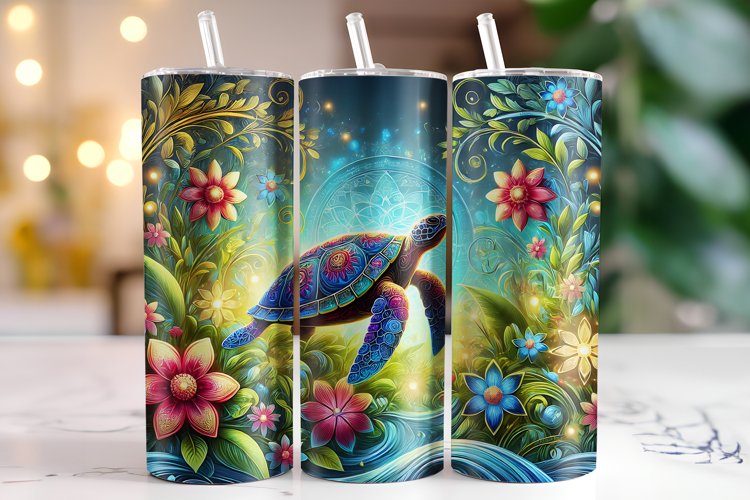 Turtle Tumbler Wrap | Sublimation | Tumblers