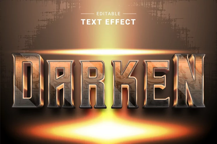 Editable Text Effect for Illustrator. Vector Graphic styles