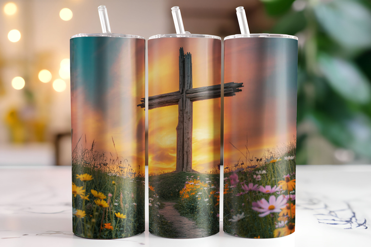 Cross Tumbler Wrap | Sublimation | Tumblers