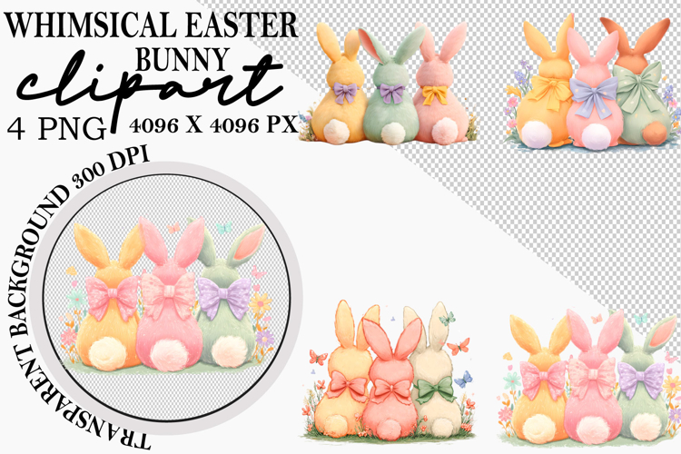 Cute Easter Bunny Clipart Image 2