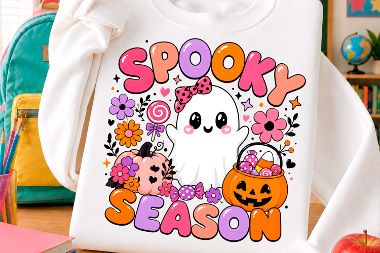 Spooky Season Ghost PNG, Halloween Shirt
