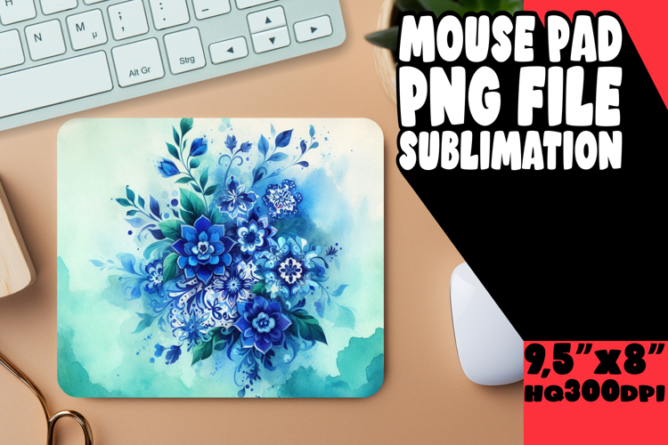 Radiant Desk Mat Sublimation, Watercolor Patter