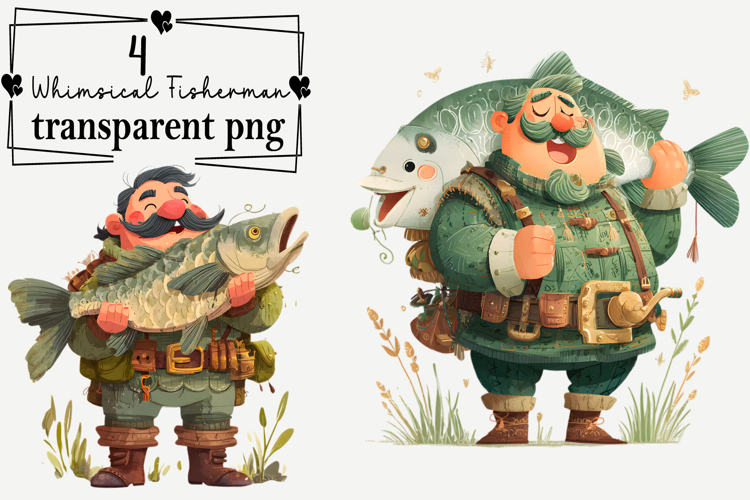 Cute Fishing Clipart Image 5