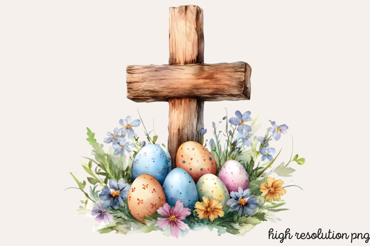 Easter Cross Clipart Image 13