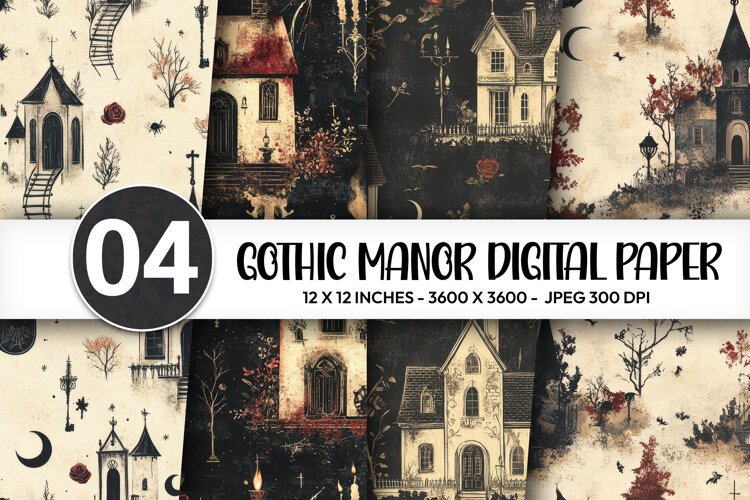 Gothic Manor Digital Paper example image 1