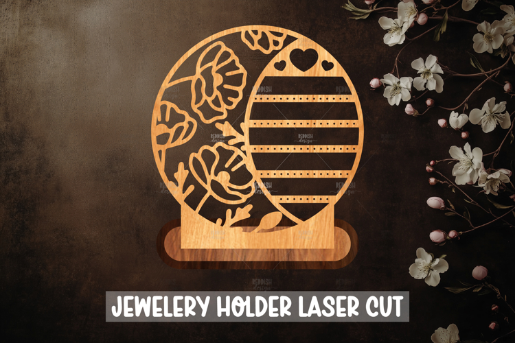 Floral Jewellery Holder Laser Cut Home Decor