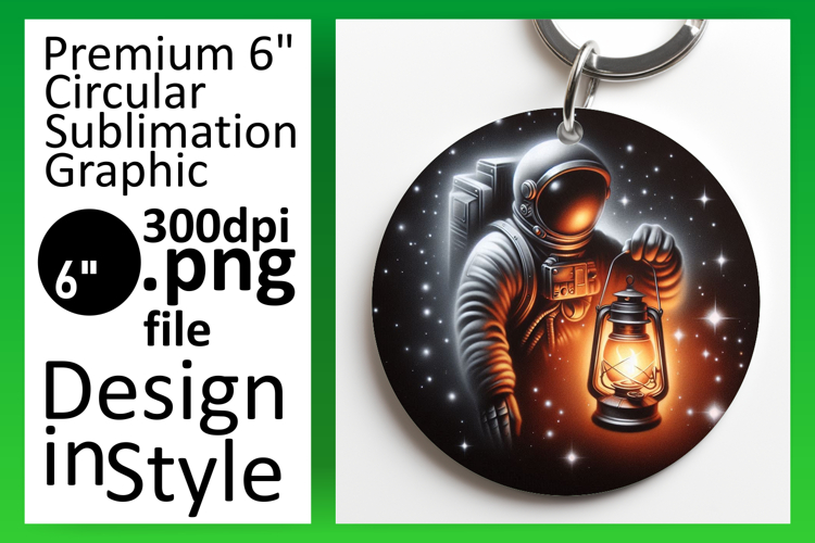Sophisticated Round Design Car Coaster , Astronaut