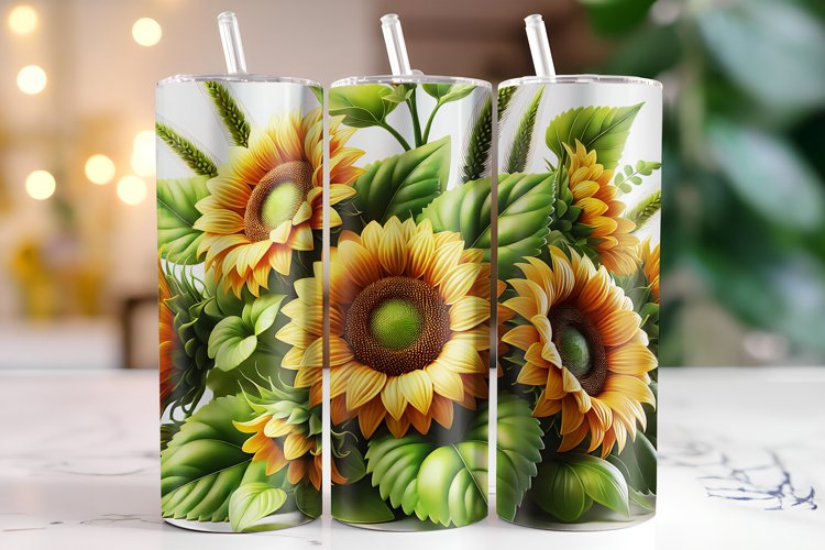 Sunflowers Tumbler Wrap | Sublimation | Tumblers