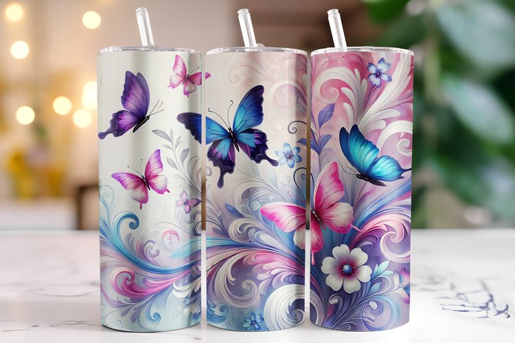 Butterfly Tumbler Wrap | Sublimation | Tumblers
