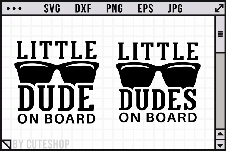 Little dudes on board - Mom life SVG | Car decal SVG
