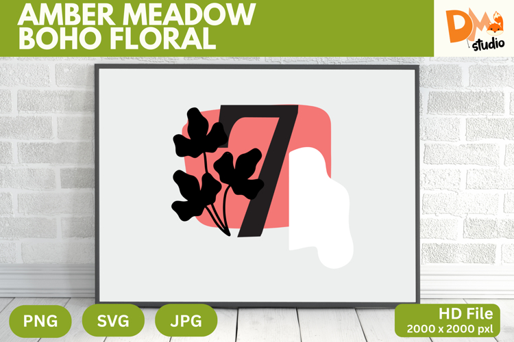 Boho Floral Svg Image 10
