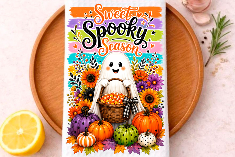 Halloween Kitchen Towel PNG, Funny Halloween PNG,