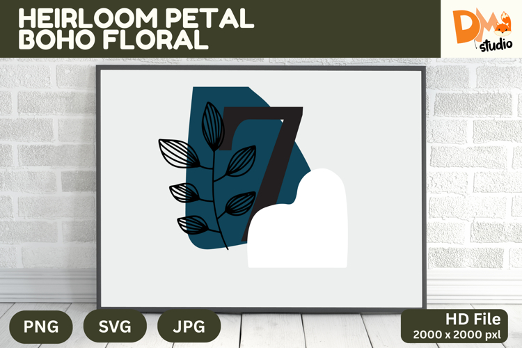 Boho Floral Svg Image 11