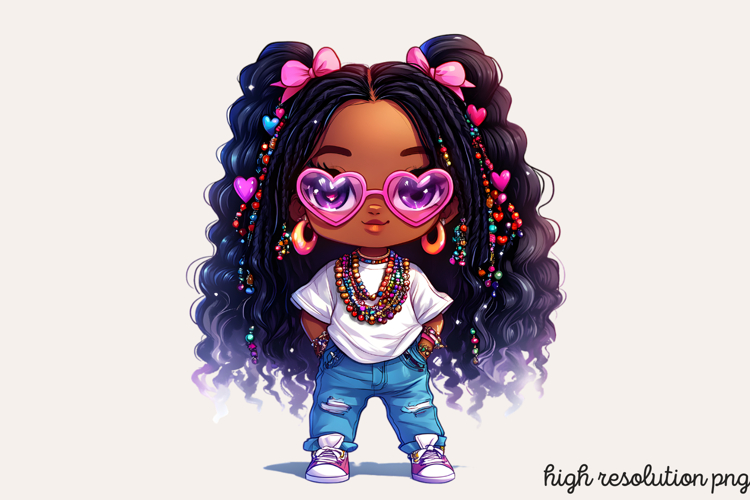 Black Girl Afro Png Image 24