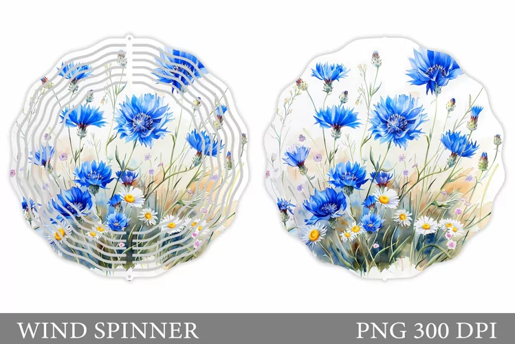 Flowers Wind Spinner Design. Flowers Spinner Sublimation
