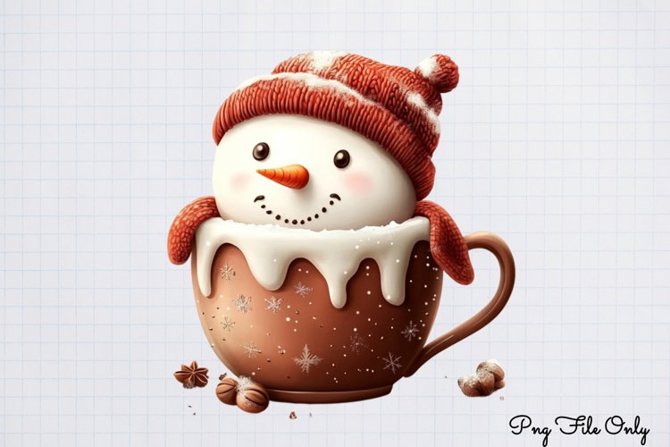 Cute Snowman Clipart Image 16