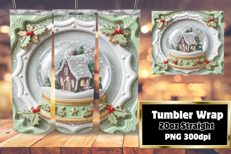 Personal Touch: 20oz Tumbler Design , 3D Xmas