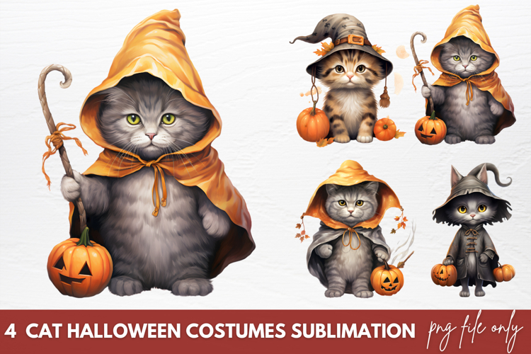 Cat Halloween Costumes clipart Designs