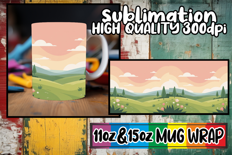 Whimsical nights sublimation print wrap, Spring