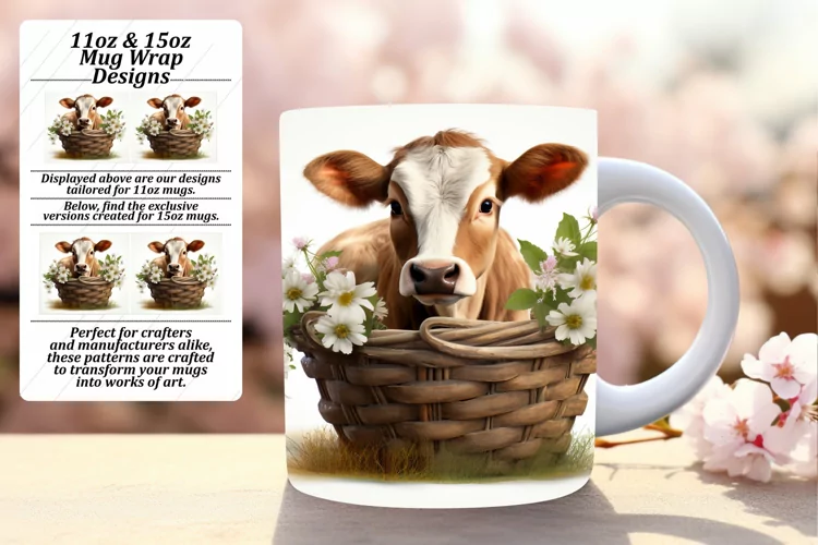 Playful Pet in a Wicker Basket