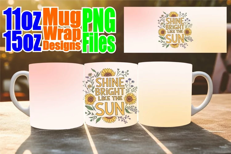 Blissful sunsets 11oz 15oz sublimation wrap, Quote