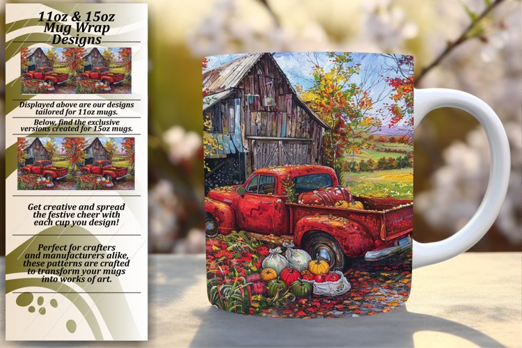 Autumn Leaves Truck Coffee Mug