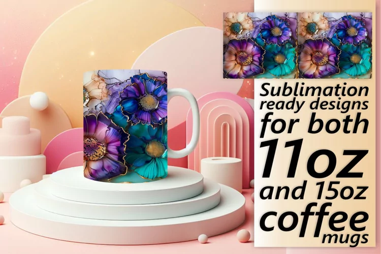 Springtime Blossom Mug Wrap: 3D Sublimation