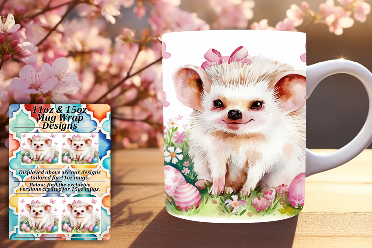 Customized Png For 15oz Mug Wrap , Cute Easter
