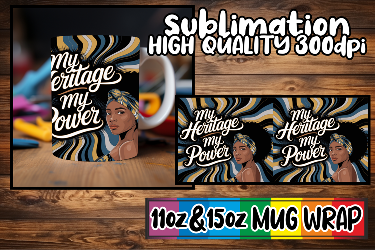 Uplifting spirits sublimation print wrap, Black Woman