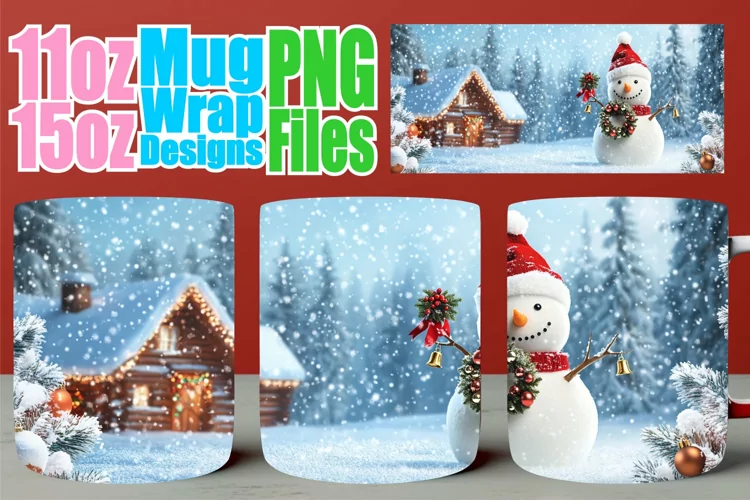 Whimsical nights sublimation print wrap, Winter