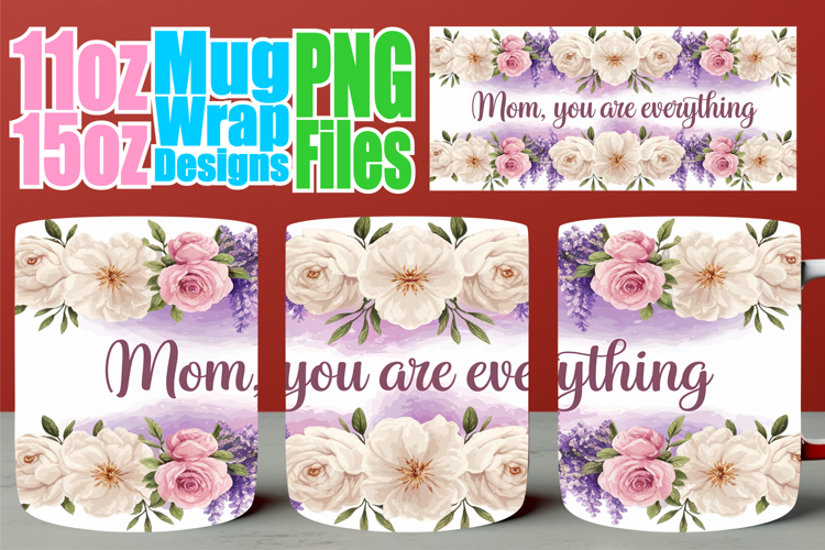 Sweet vibes 11oz 15oz sublimation wrap, Mother's Day