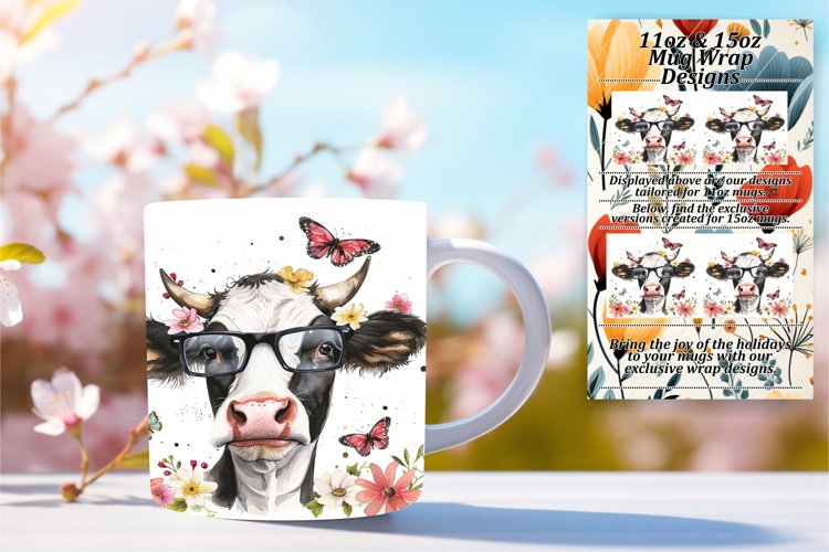 Watercolor Bovine Delight example image 1