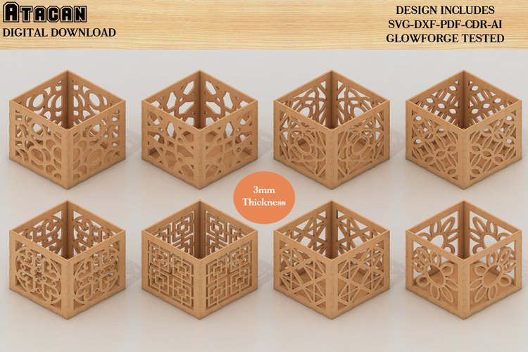 Laser Cut Box Patterns Design Bundles