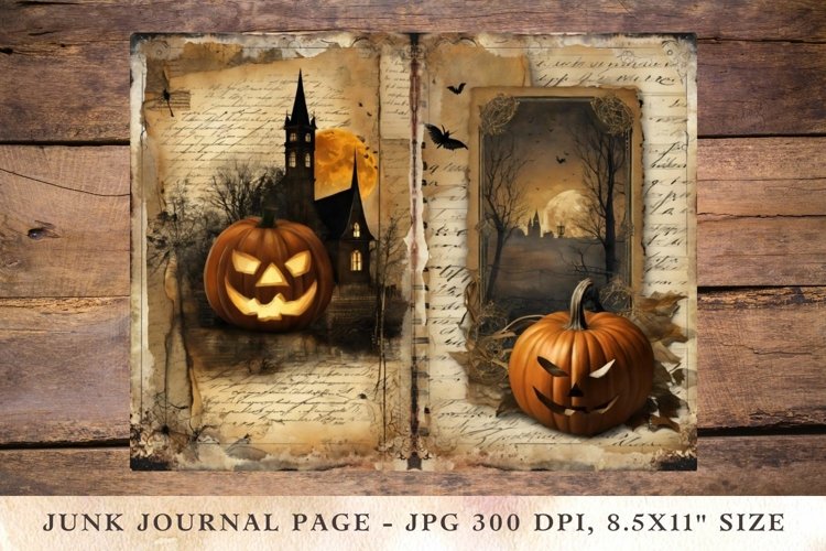 Printable Junk Journal Pages halloween 38