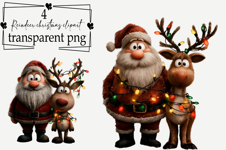 Christmas Reindeer Clipart Image 10
