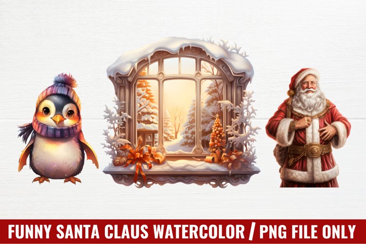 Christmas Watercolor Clipart Image 8