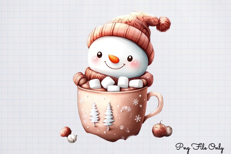 Cute Snowman Clipart Image 13
