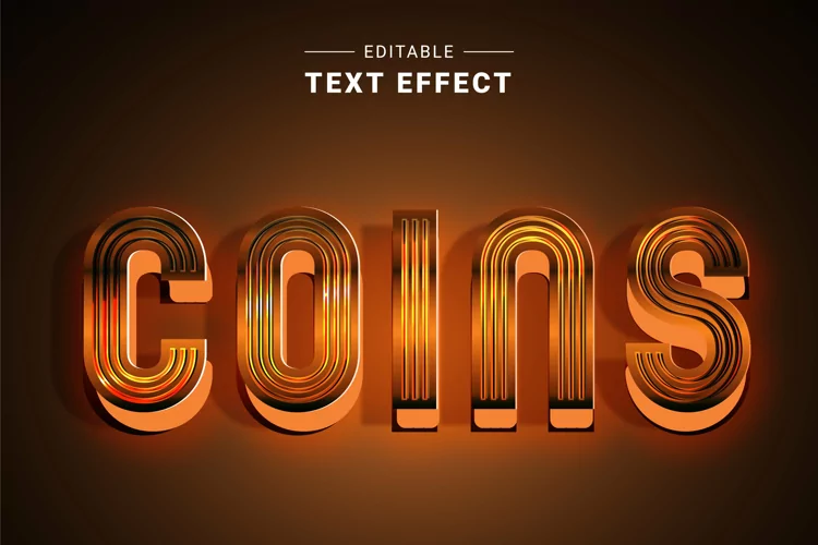 Editable Text Effect for Illustrator. Vector Graphic styles