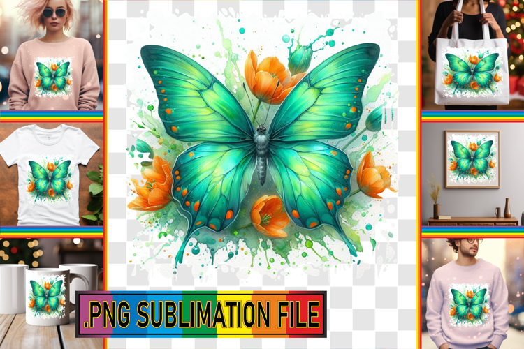 Dazzling TSHIRT Ideas PNG, Butterfly