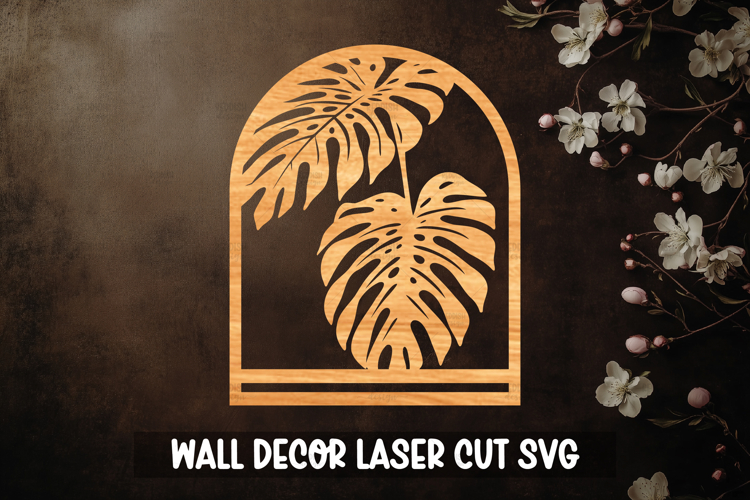 Tropical Macrame Holder Laser cut, Home decor Laser Cut