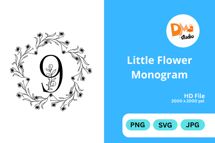 Little Flower Monogram