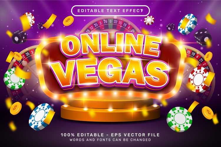 online vegas 3d text effect and editable text effect example image 1
