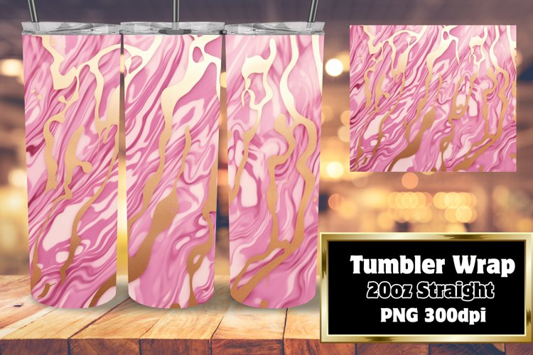 Symphony of Marble Glitter Tumbler 20oz